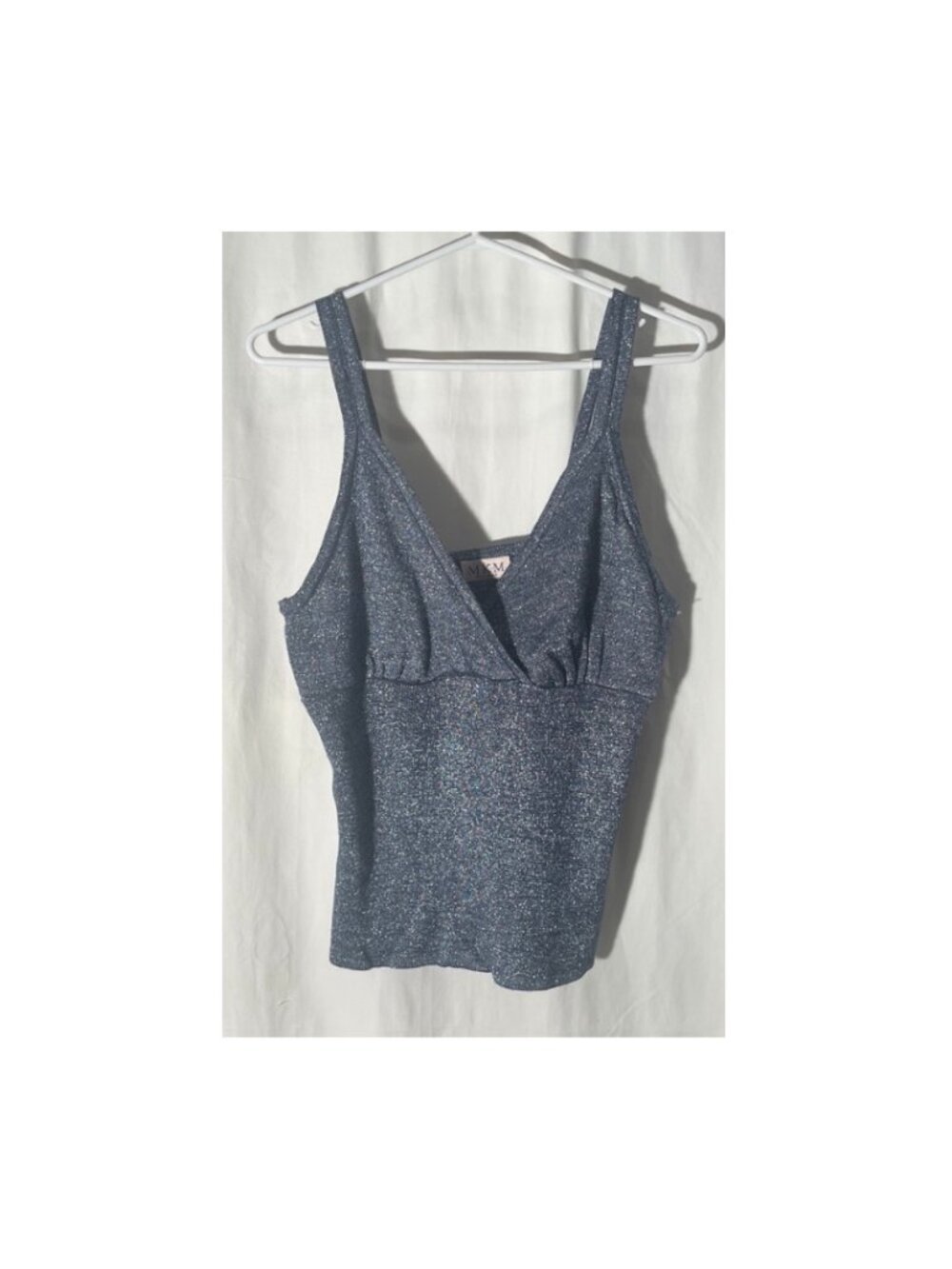 Silver & Blue Elegant Design Top